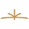 Ekena Millwork Davenport Rough Sawn Timber Gable Bracket, Western Red Cedar, 96"W x 32"H x 4"D x 4"F, 8/12 Pitch GBW096X32X0404DAV00RWR - alternate 1